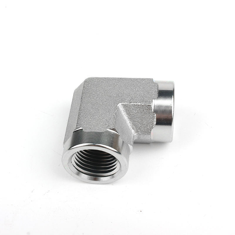 5504 Series 1/2NPTF internal thread 90-degree elbow carbon steel hydraulic pipe fittings