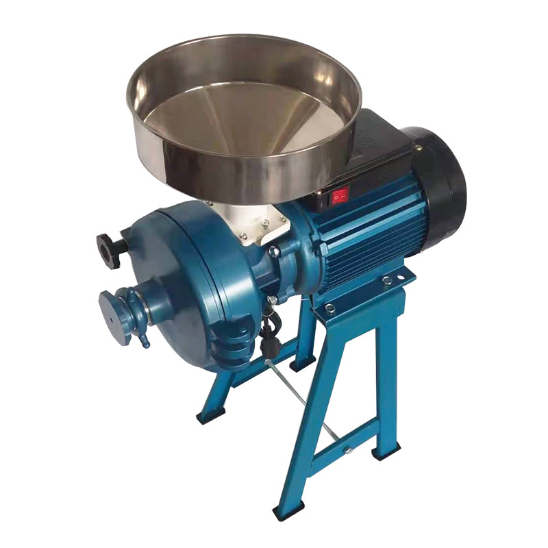 Factory price Beautiful blue Electric machine coffee bean grain peanut dry corn mill grinder