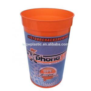 BPA FREE 32OZ plastic stadium cup with full color printing