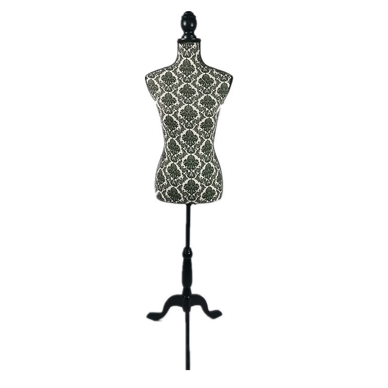 Adjustable Hight Styrofoam Mannequin cover fabric black mannequins female