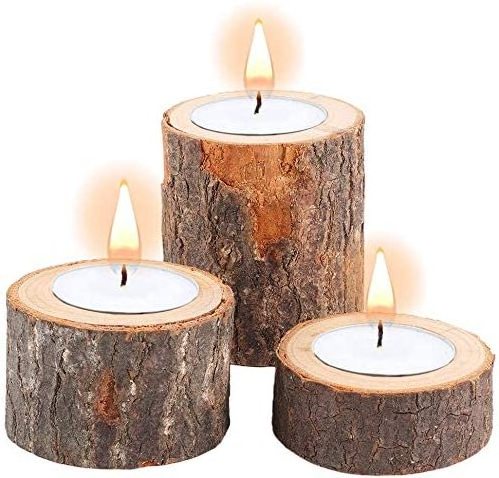 Personalized Wooden Tea Light Candle Holders Wooden Votive Tealight Holder for Wedding Valentine's Day Centerpieces