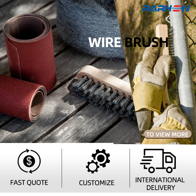 High Quality Cleaning Brush Stainless Steel Wire Brush With Wooden Handle