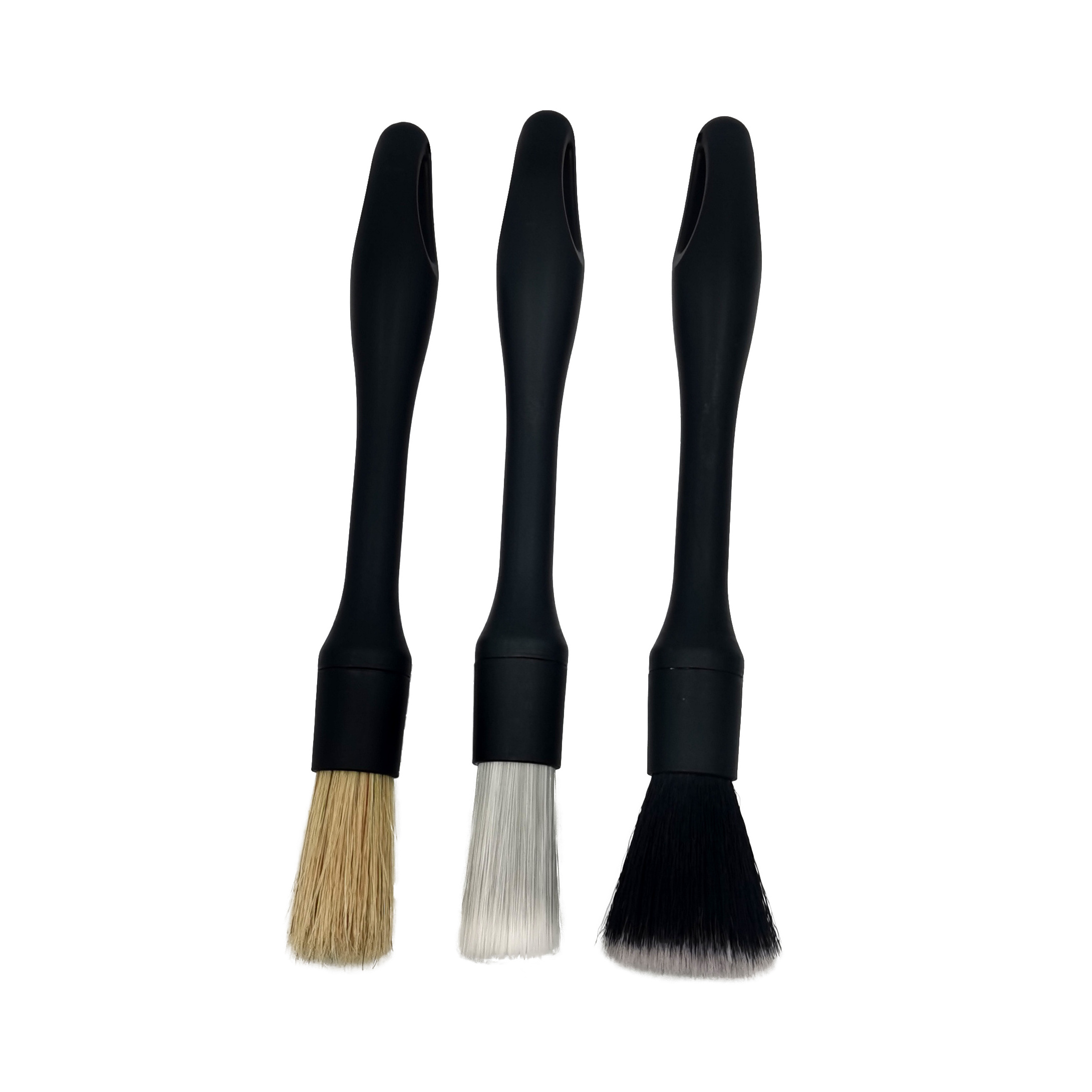 Multifunctional Car air conditioning vents Clean soft bristle detail brush set of 3 pieces