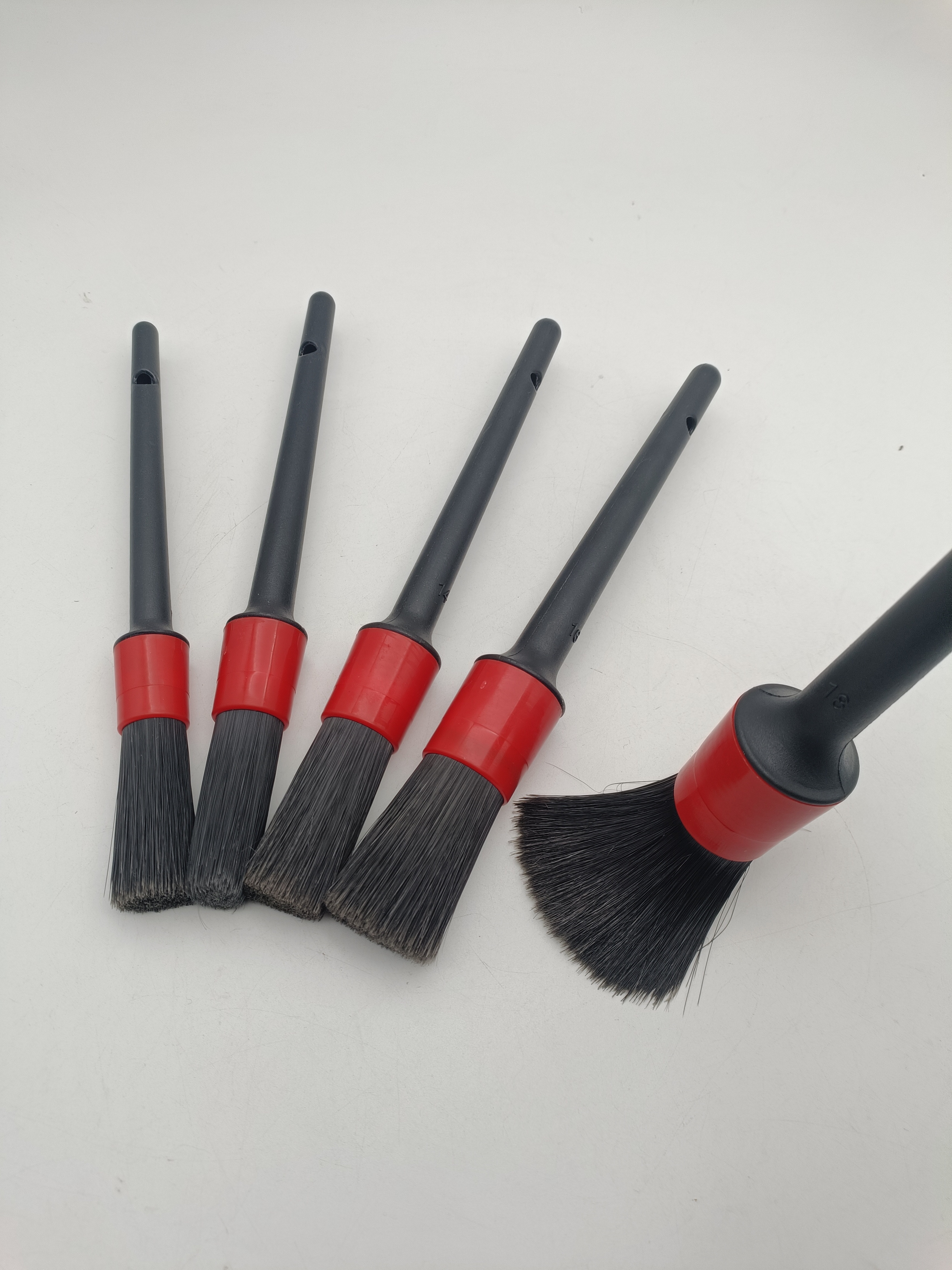 5pcs Best Car Detailing Brush Kit  For Leather/Wheel/Interior/Seat/Upholstery/Engine Washing