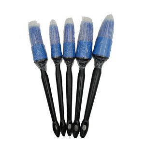 5 Different Sizes Automotive Detail Brushes with Taper Filament Plastic Handle for Car Washing and Car Care