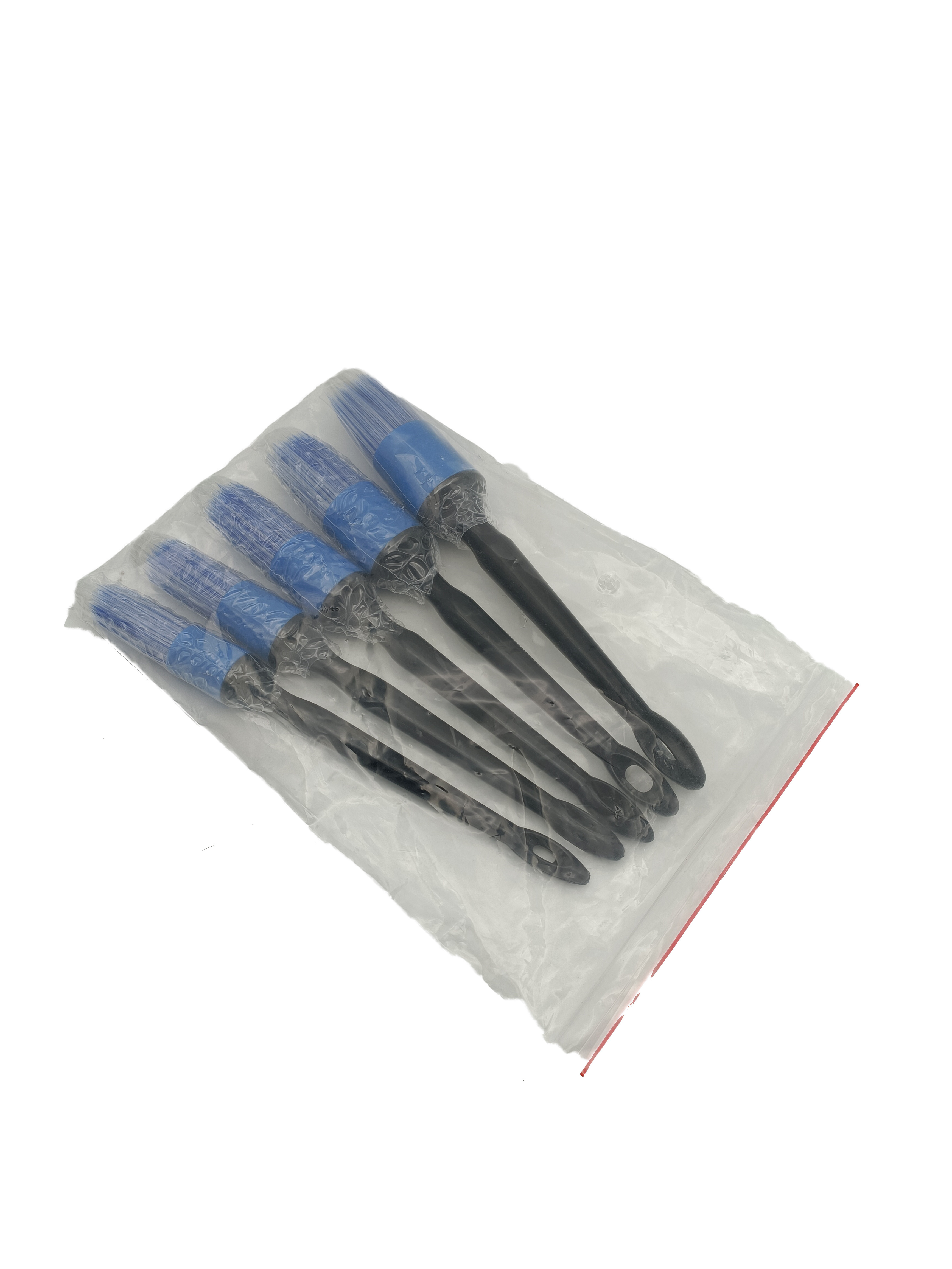 5 Different Sizes Automotive Detail Brushes with Taper Filament Plastic Handle for Car Washing and Car Care