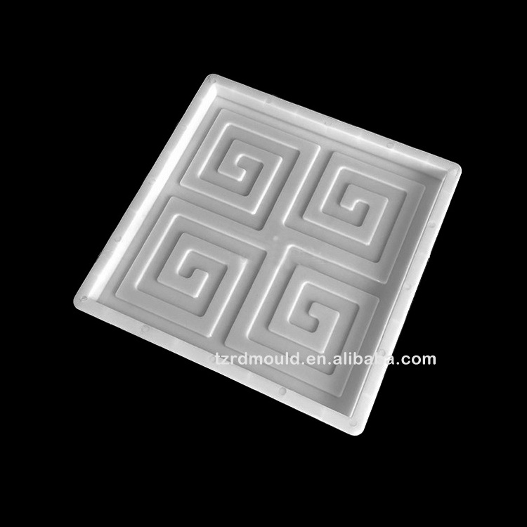 China factory sell precast Decorative concrete interlock paver plastic molds pvc maple leaf paver block paving injection mould