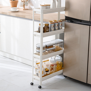 Kitchen Organizer Slim Slide Out storage Rack Serving Cart Shelf Narrow Spaces gap rolling trolley cart Storage Holders & Racks