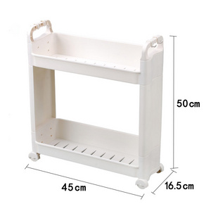 New products 2 tier slim kitchen drain basket bathroom shower caddy shelf organizer holder corner storage rack shelf for home