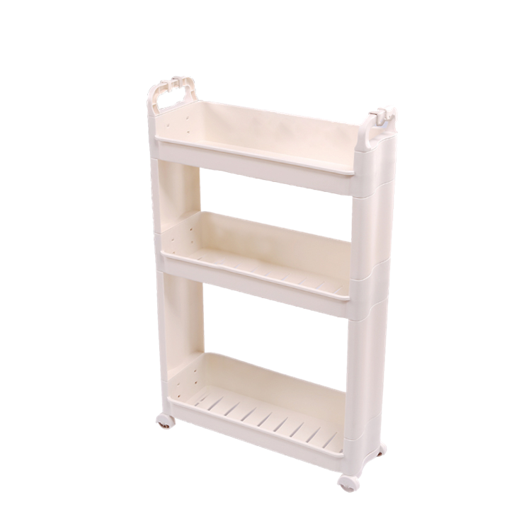 3-tier multi-functional slim storage cart narrow space bathroom storage shelf  organizer  plastic organizer kitchen racks