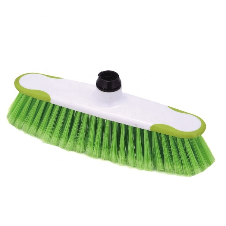 Plastic Broom Head with Feathered Bristles for Home Cleaning Ideal for All Floors