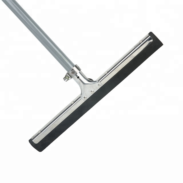 Hot sale thick steel eva floor squeegee Stainless steel metal floor wiper