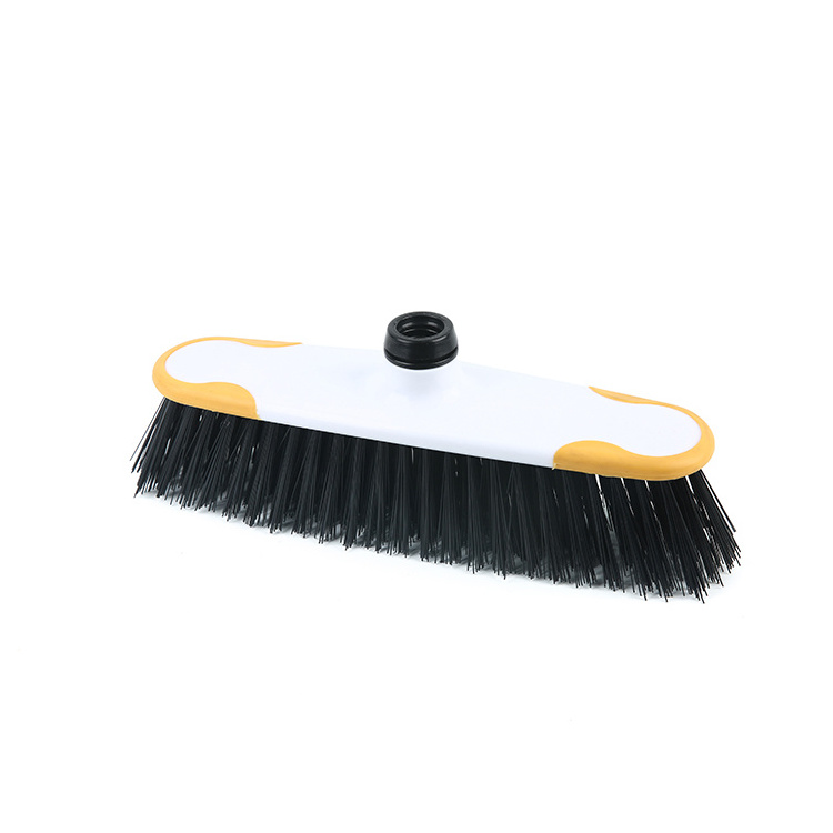 Plastic Broom Head with Feathered Bristles for Home Cleaning Ideal for All Floors