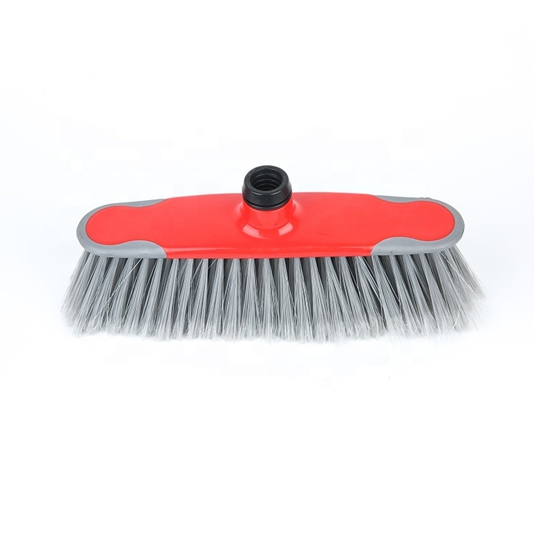 Plastic Broom Head with Feathered Bristles for Home Cleaning Ideal for All Floors