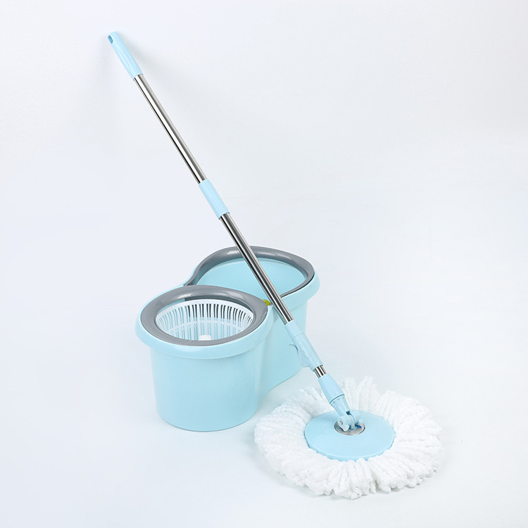 Handle Removable Spin dry magic wash Mop water Flat Cleaning Hands Free Mop with Detachable Bucket