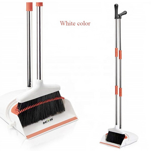 Best Seller metal pole Long Handle plastic Broom And Dustpan Set