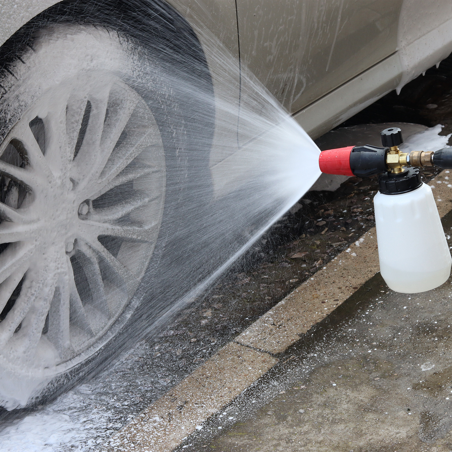 high pressure car wash snow foam gun sprayer with 3/8