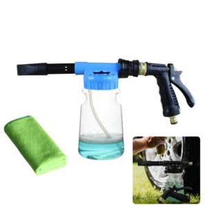 Adjustable Hose Wash Sprayer with Adjustment Ratio Dial Foam Blaster Fit Foam Cannon Attaches to Any Garden Hose