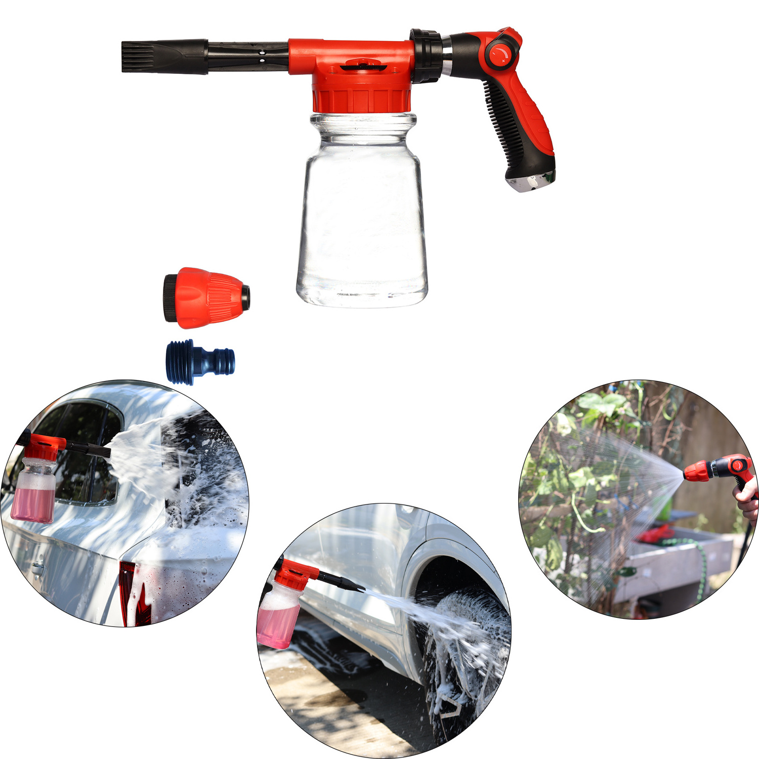 waterjet car wash soap foam gun spray for hose