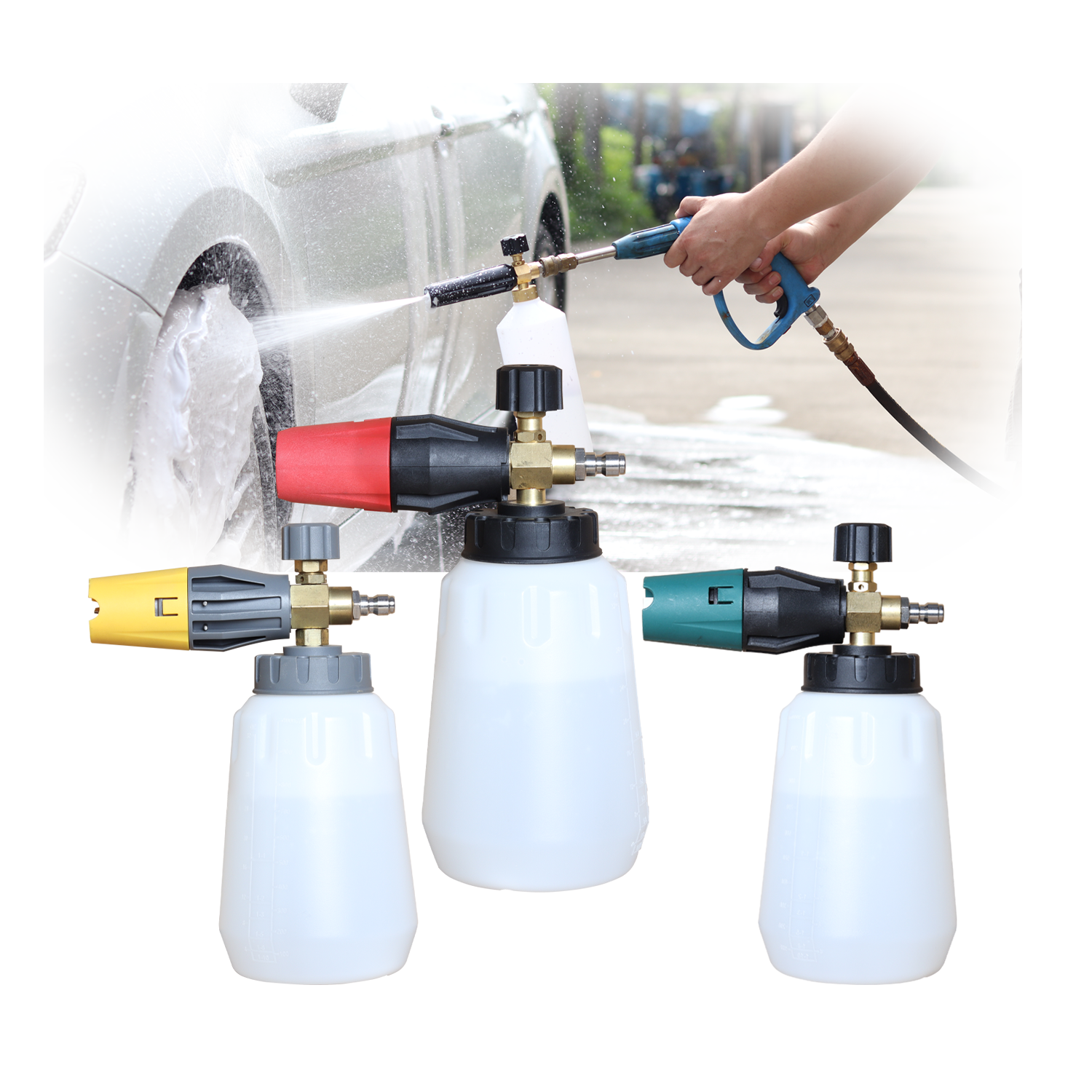 high pressure car wash snow foam gun sprayer with 3/8