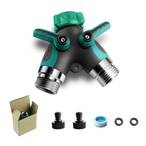 2 way garden hose water Y splitter ,two way hose splitter, faucet splitter for garden hose