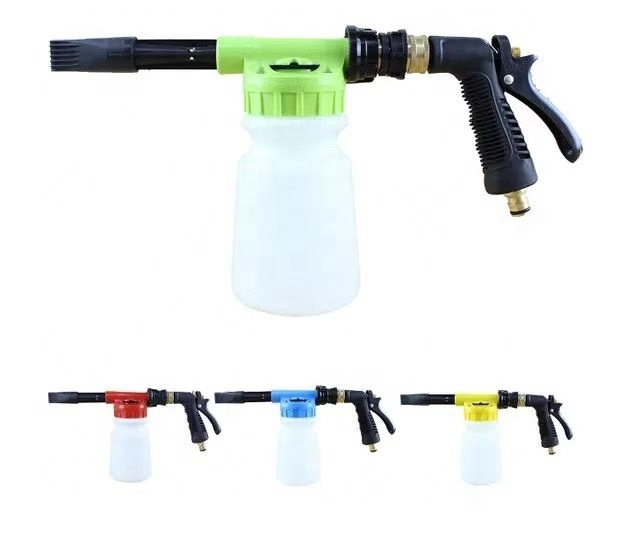 Economical Type Car Wash Foam Sprayer Full Plastic Foam Gun Car Cleaning Garden Hose Snow Foam Lance Water and Soap Mixer Cannon