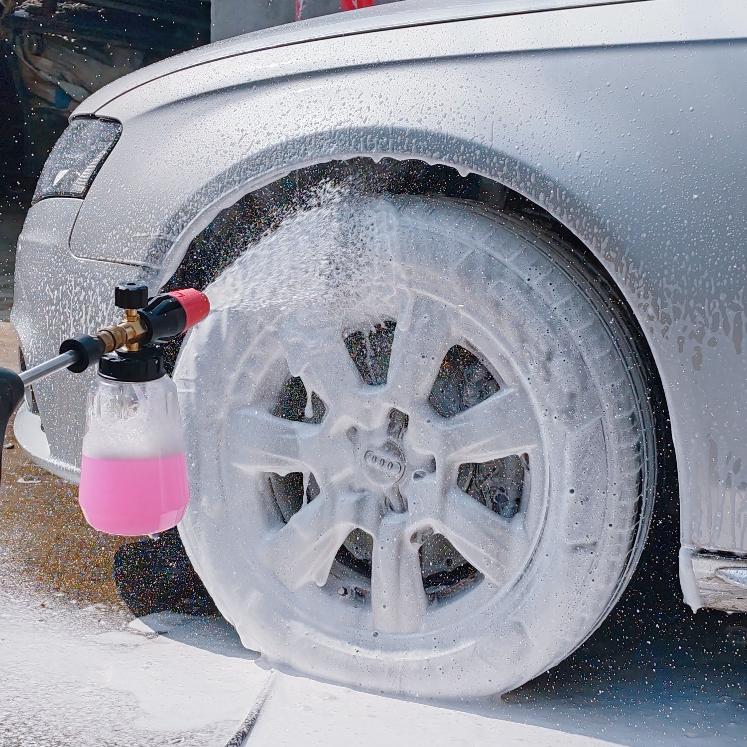 Pressure Washer- Foam Lance with 1L Bottle Power Car Detailing Wash Spray Gun Snow Soap Blaster Car Wash Foam Pot