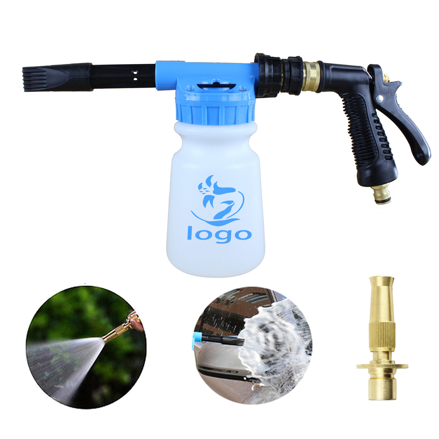 garden hose foam gun snow foam lance with adjustable nozzle