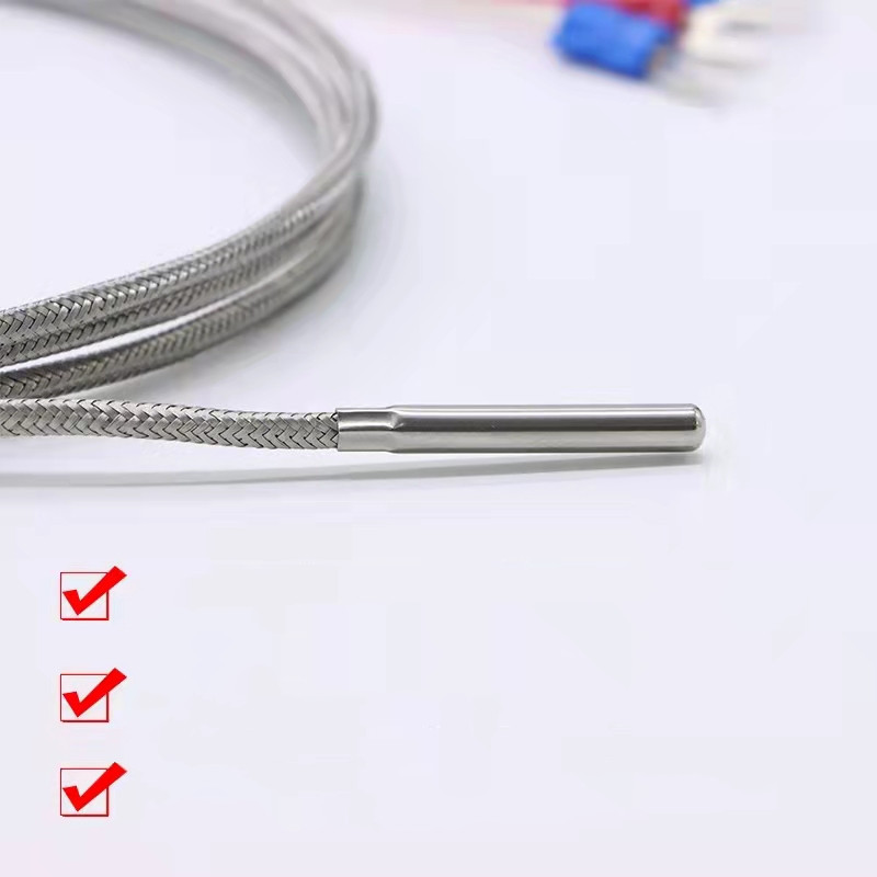 PT100 temperature sensor waterproof, anticorrosive and high temperature resistant probe temperature measuring wire