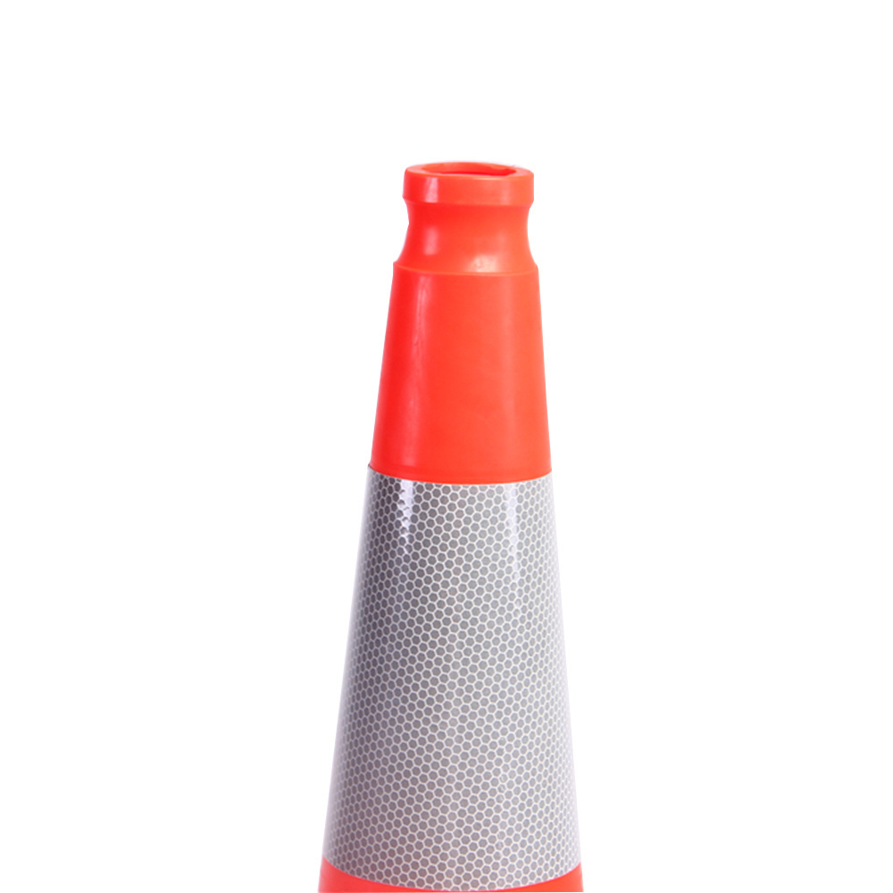 36'' height PVC traffic road cone fluorescent orange cone with rubber base