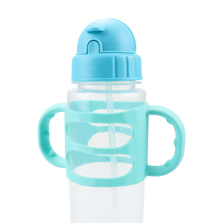 Baby Bottle Handle Silicone Wide Neck Baby Bottle Holder Soft Baby Feeding Bottle Handle