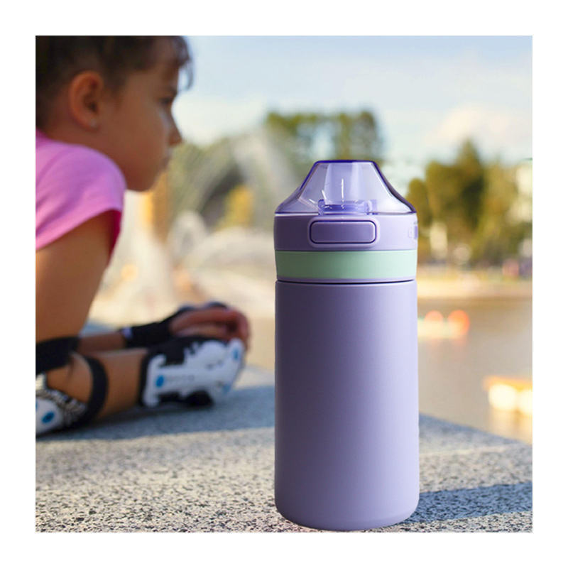 Leak Proof Double Wall Stainless Steel Sublimation Thermal Insulation Drink Water Bottle With Straw Custom Color For Kids School