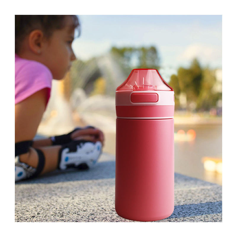 Leak Proof Double Wall Stainless Steel Sublimation Thermal Insulation Drink Water Bottle With Straw Custom Color For Kids School