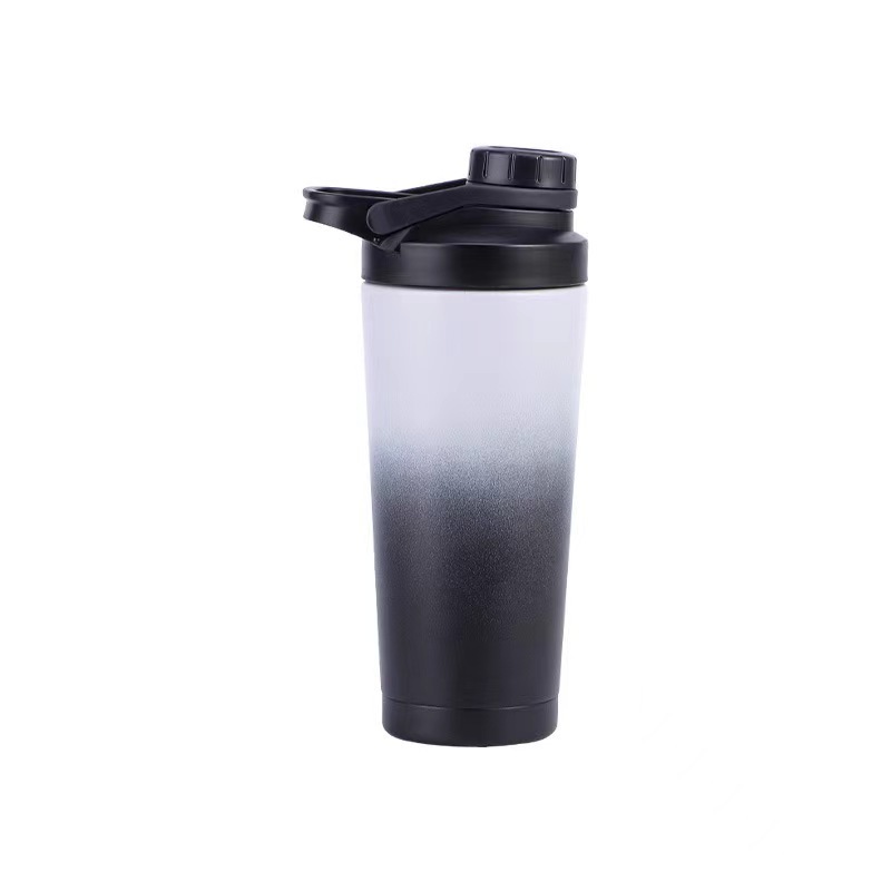 2024 Botella Agitadora Para Gimnasio Gym Metal Sublimation Shaker Bottles Stainless Steel Protein Insulated Shaker Bottle