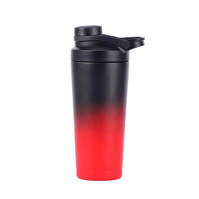 2024 Botella Agitadora Para Gimnasio Gym Metal Sublimation Shaker Bottles Stainless Steel Protein Insulated Shaker Bottle