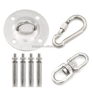 U-Shaped Eye Plate Stainless Steel Ceiling Swing Hammock Hanger Hooks