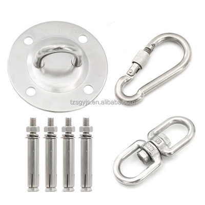 U-Shaped Eye Plate Stainless Steel Ceiling Swing Hammock Hanger Hooks