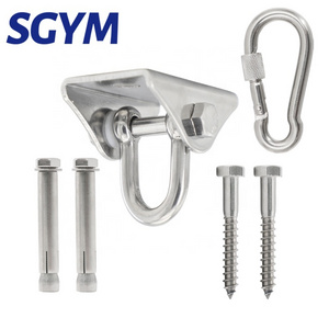 Heavy Duty stainless steel hammock swing ceiling hanging hook suspension hardware kit for punching bag yoga