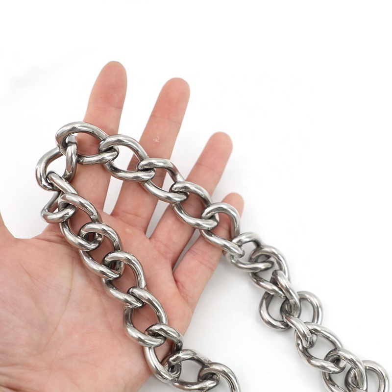 Heavy Duty Hanging Chair Chain 304 Stainless  steel short twisted Dog Link Load Link Lifting Chain