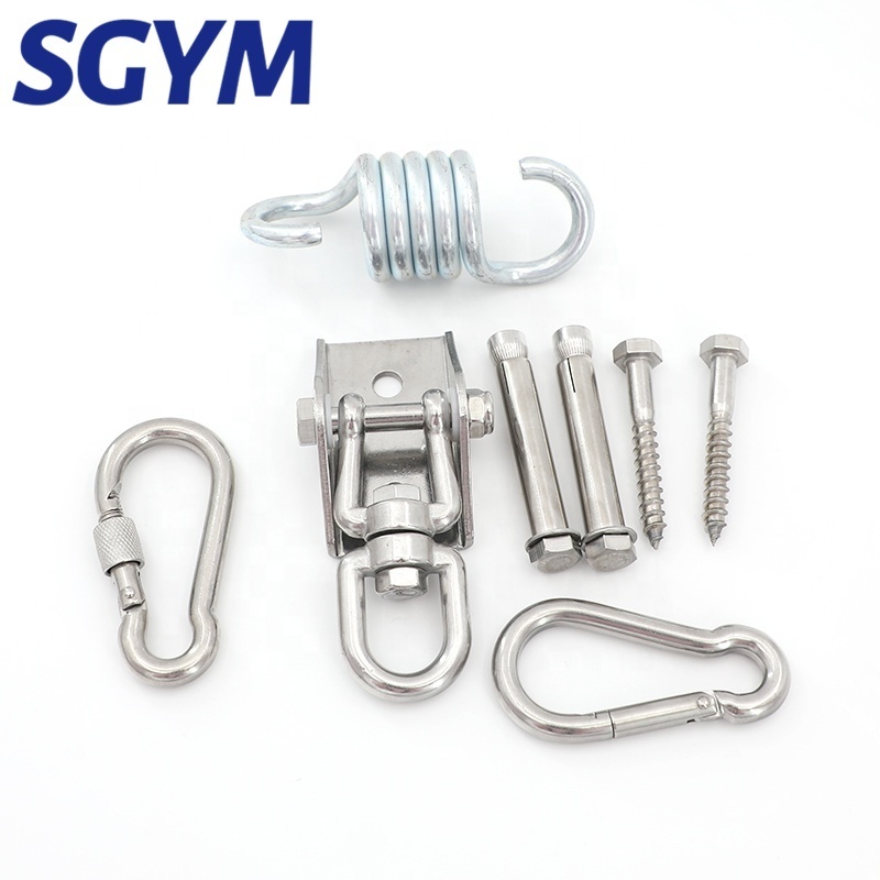 Heavy Duty Ceiling swing hanger hook 2 Wood screw 2 expansion screw Load bearing rotary hook For Factory Direct Sales