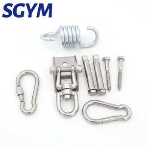 Heavy Duty Ceiling swing hanger hook 2 Wood screw 2 expansion screw Load bearing rotary hook For Factory Direct Sales