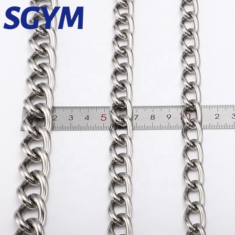 Heavy Duty Hanging Chair Chain 304 Stainless  steel short twisted Dog Link Load Link Lifting Chain