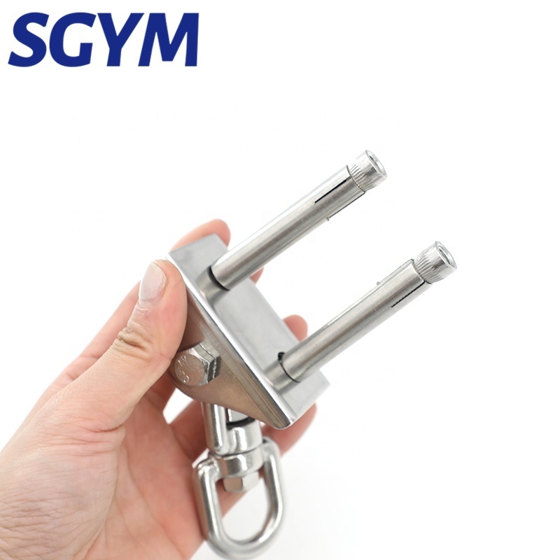 Heavy Duty Ceiling swing hanger hook 2 Wood screw 2 expansion screw Load bearing rotary hook For Factory Direct Sales