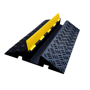 Hose Protector Ramps for Wire/Hose/Pipe Hider Driveway 1/2 Channel Rubber Cable Protector Ramp