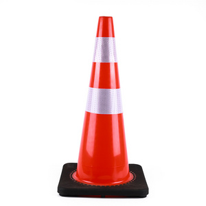 750mm  29.5 inches European Black Base  Road Safety PVC Traffic Cone