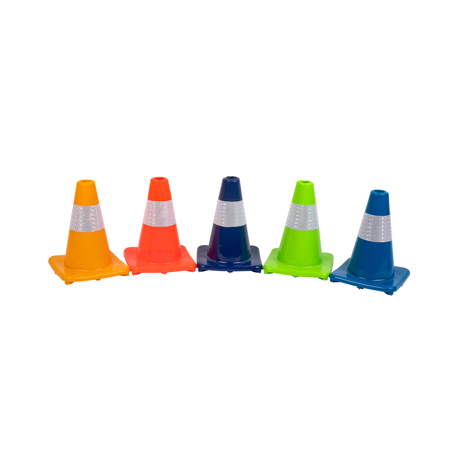 12 inches 30cm Traffic Safety Cones  with Reflective Collars, Durable PVC Orange Construction Cones for Home Road Parking Use