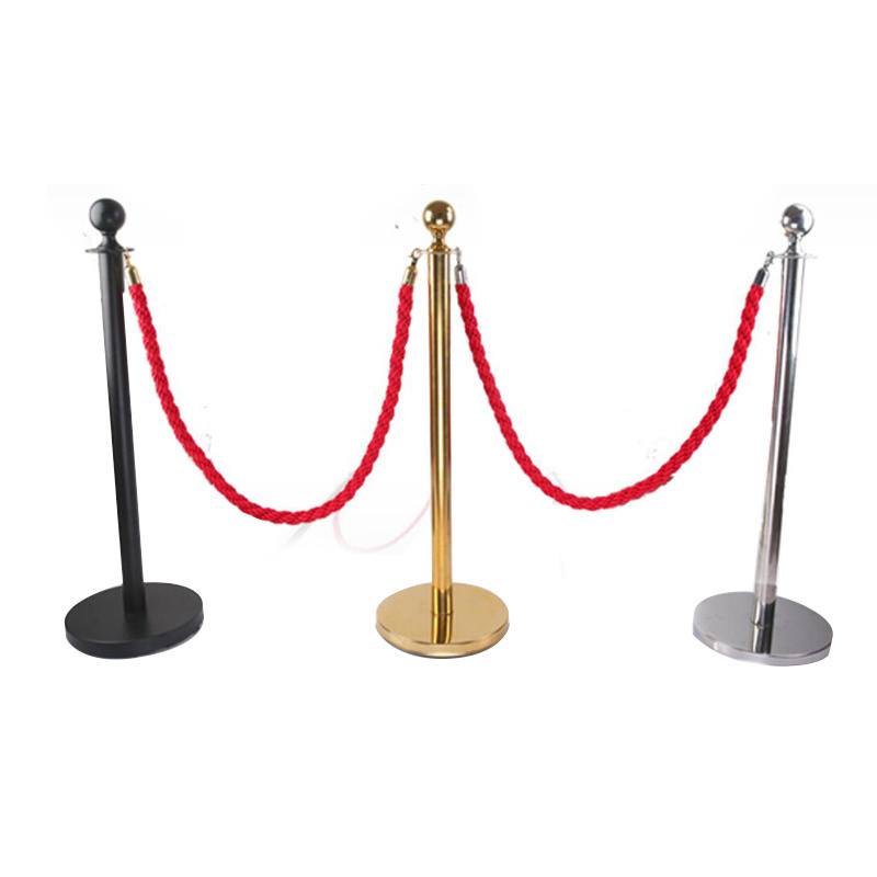 Low Price Stainless Steel Queue Stanchion Pole , Retractable Concert Crowd Control Barrier Queue Stand