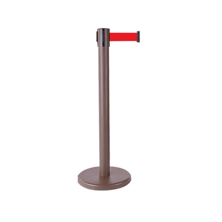 Hotel portable bank and public line up queue stainless steel isolation column up stand