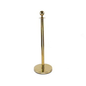 Low Price Stainless Steel Queue Stanchion Pole , Retractable Concert Crowd Control Barrier Queue Stand