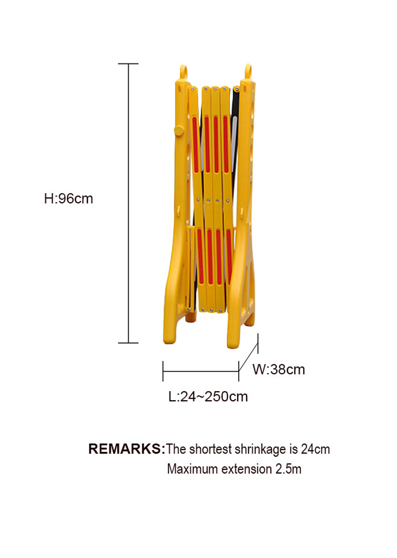 Plastic Road Control Isolation Barricade Retractable Road Portable Folding Safety Barrier Traffic Portable Fence